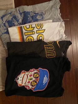 Assorted padres shirts