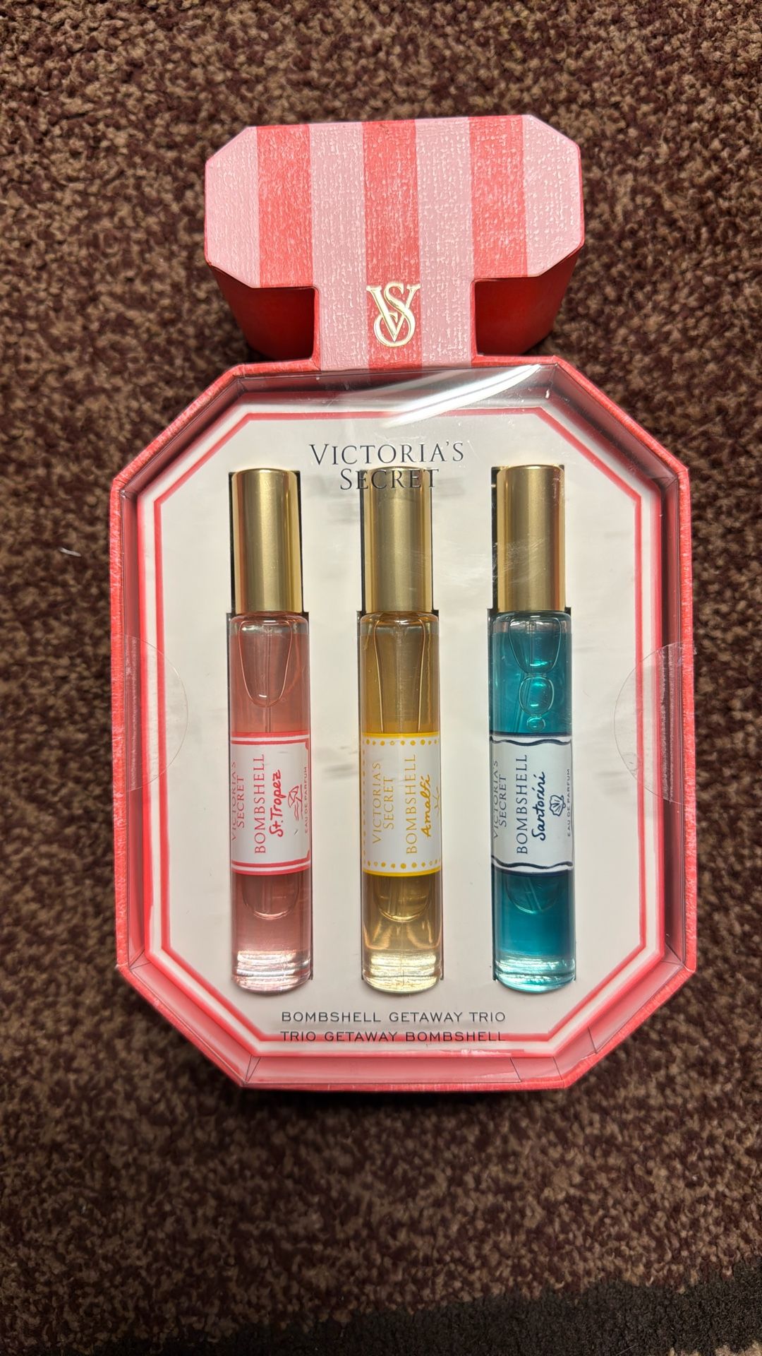 Victoria Secret Eau de Parfum Vacation Getaway Tropez Bombshell Travel Gift Set