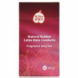 Extra Lubricated Strawberry Male Latex Condoms