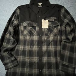 Brand New Grave Digger Flannel Shirt 