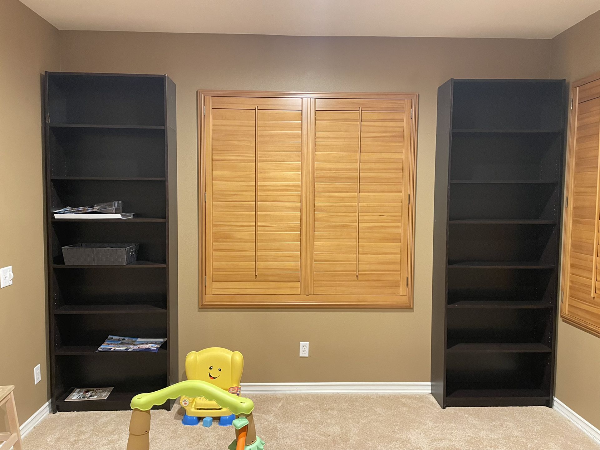 A Pair Of Solid Wood Book Cases