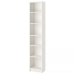 IKEA BILLY Bookcase, white, 15 3/4x11x79 1/2 "