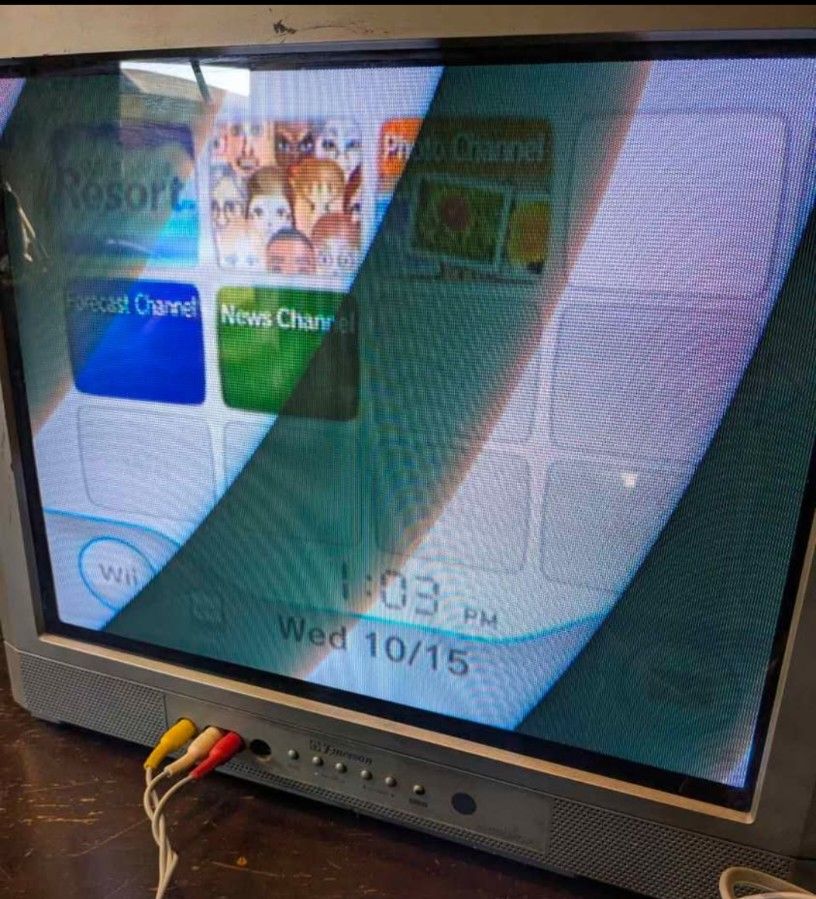 π₯20" Emerson CRT Flat-Panel TV Retro Gaming Television S Video