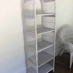 Vintage Wicker Shelf