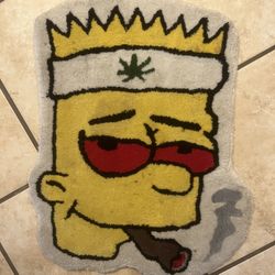 Custom Bart Simpson Blunt Rug