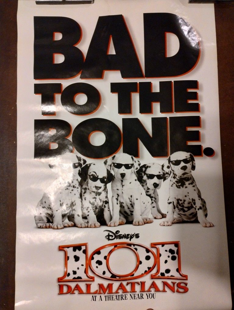 Vintage 1996 Walt Disney 101 Dalmatians McDonald's Happy Meal toy promo poster
