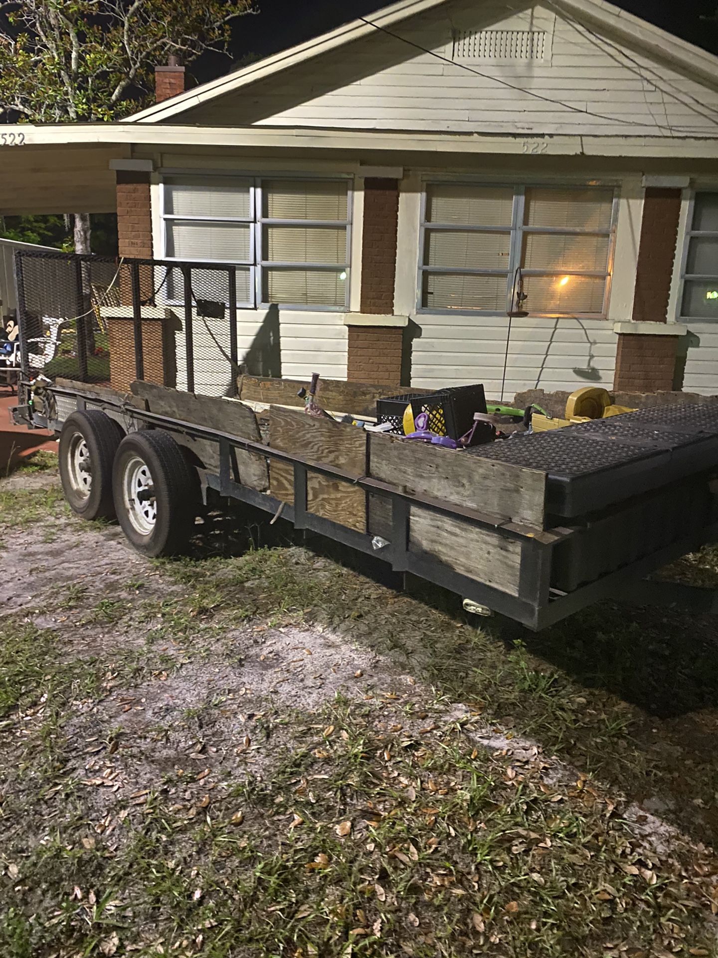 15ft Double Axle Scrap trailer 