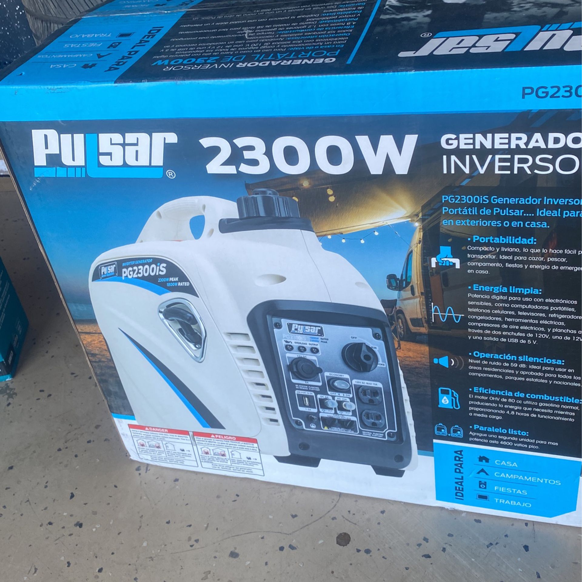 Pulsar 2300w Generador $390
