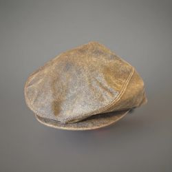 Vintage Henschel Leather Newsboy Cap 3XL Ivy Driver Gatsby Made in USA NWT