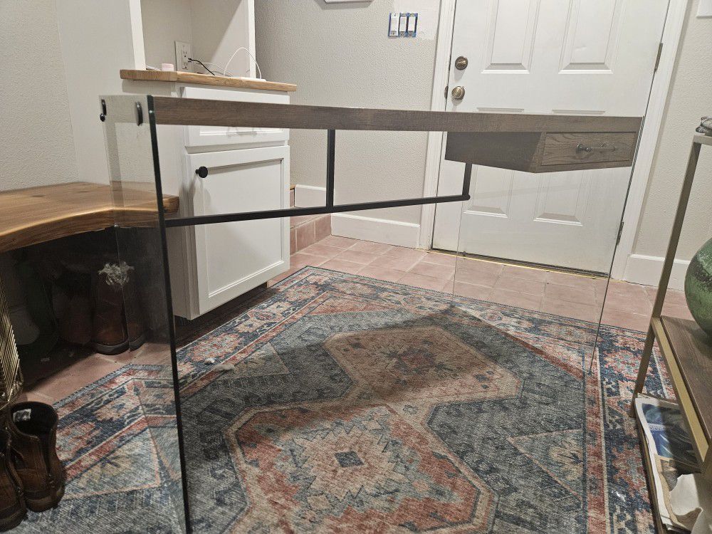 Glass Side Desk - perfect condition! 