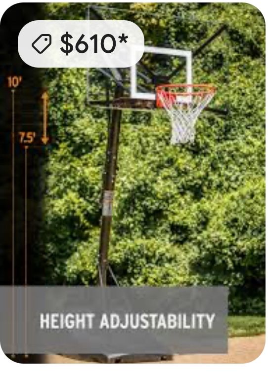 Adjustable Basketball Hoop
