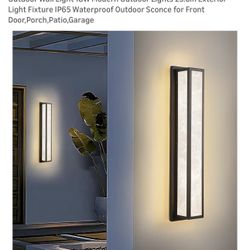 Outdoor Wall Light 18W Modern Outdoor Lights 23.6in Exterior Light Fixture IP65 Waterproof Outdoor S