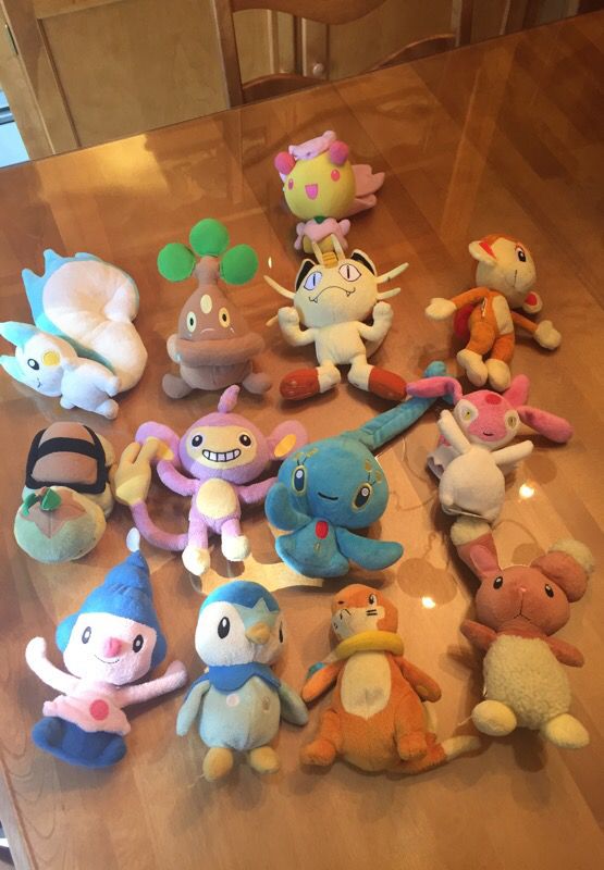 Original Pokémon plush toy animals - Lot of 13