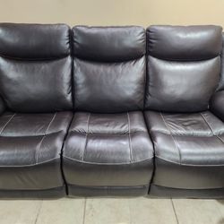 Leather Power Recliner 