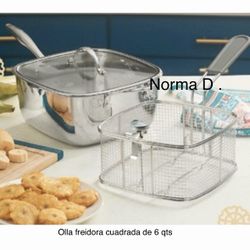 Olla Freidora Cuadrada De 6 Qts Nueva En Su Caja 🌺 Princess House 🌺