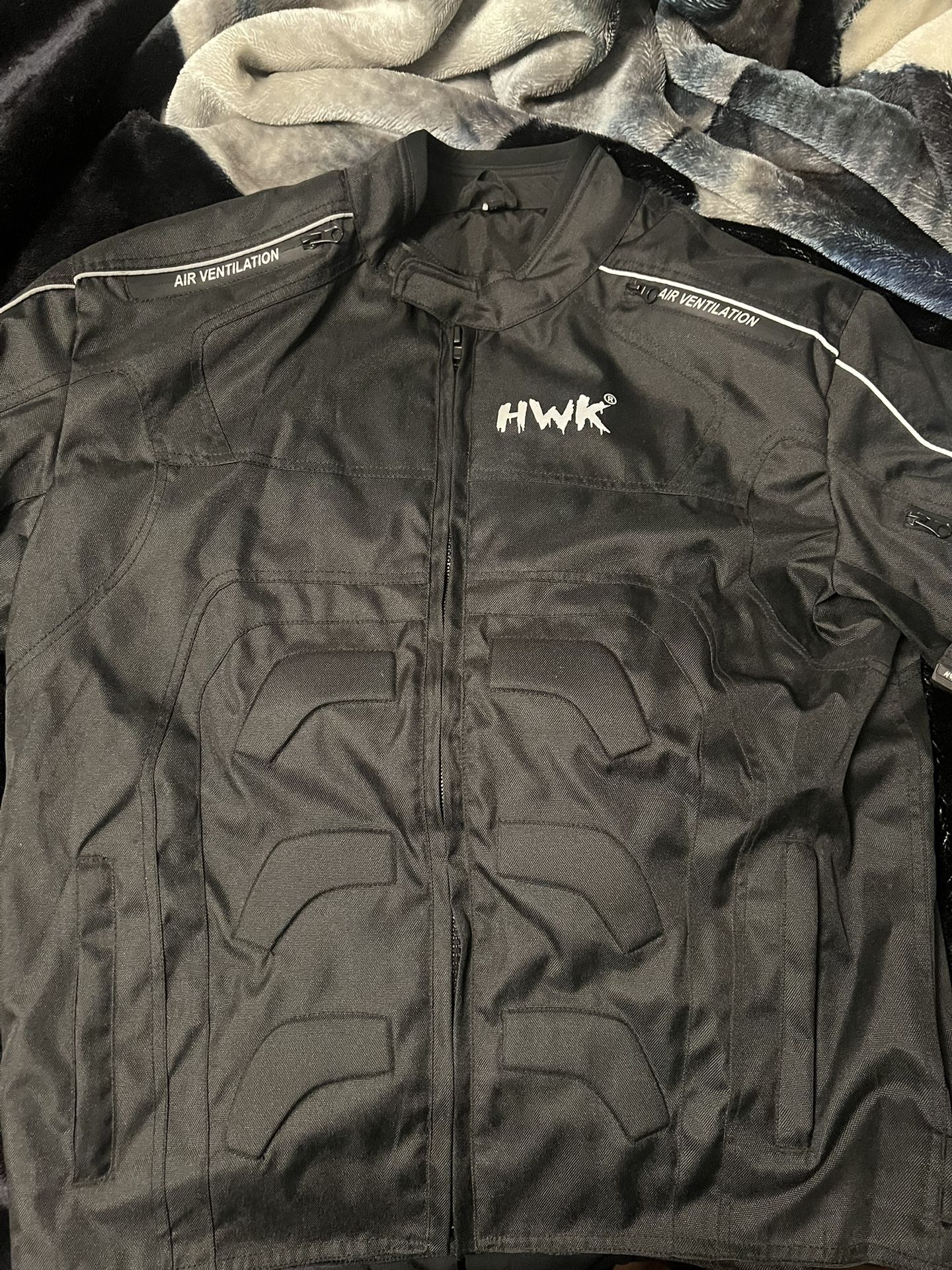 HWK Spyder Motorcycle Jacket for Men with Weather Resistant Cordura Textile Fabric for Enduro Motocr