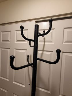 Black Metal Coat Rack
