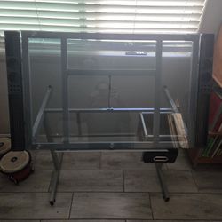 Glass Drafting Table