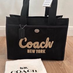 Brand New COACH Large Logo Tote 42 with Dust Bag☆ MSRP: $295
