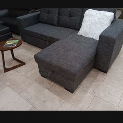 *Perfect For Spare Rooms!!!*---Monaco Fabric Sleeper Sofa W/Adjustable Chaise---Delivery And Financing Available🫡