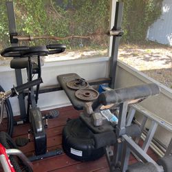 Weight, Bench, And Exercise Bike