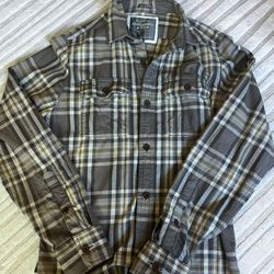 Abercrombie And Fitch Men’s Plaid Flannel Shirt