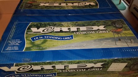NEW IN BOX VORTEX CHARCOAL GRILL? 18". PICK UP MIDDLEBORO ONLY FINAL SALE