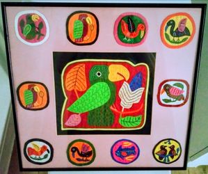Vintage Hand Stitched Artwork 🦜