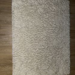 White Throw Rug