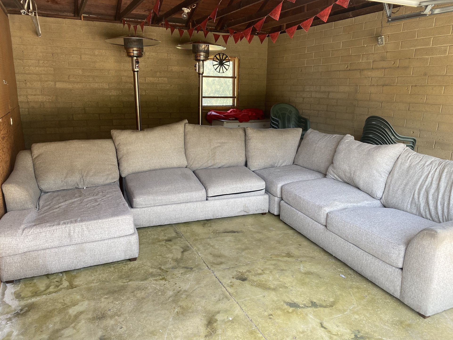 Light Grey Sectional Sofa 