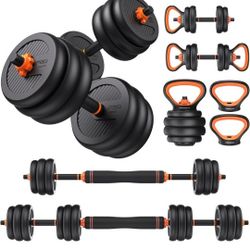 FEIERDUN Adjustable Dumbbells, 50 lbs Free Weight Set with Connector, 4 in1 Dumbbells NEW
60$ cash no tax 
Pick up Mesa Alma School and University