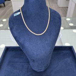 Chain Baguett And Diamonds Real 10k Gold