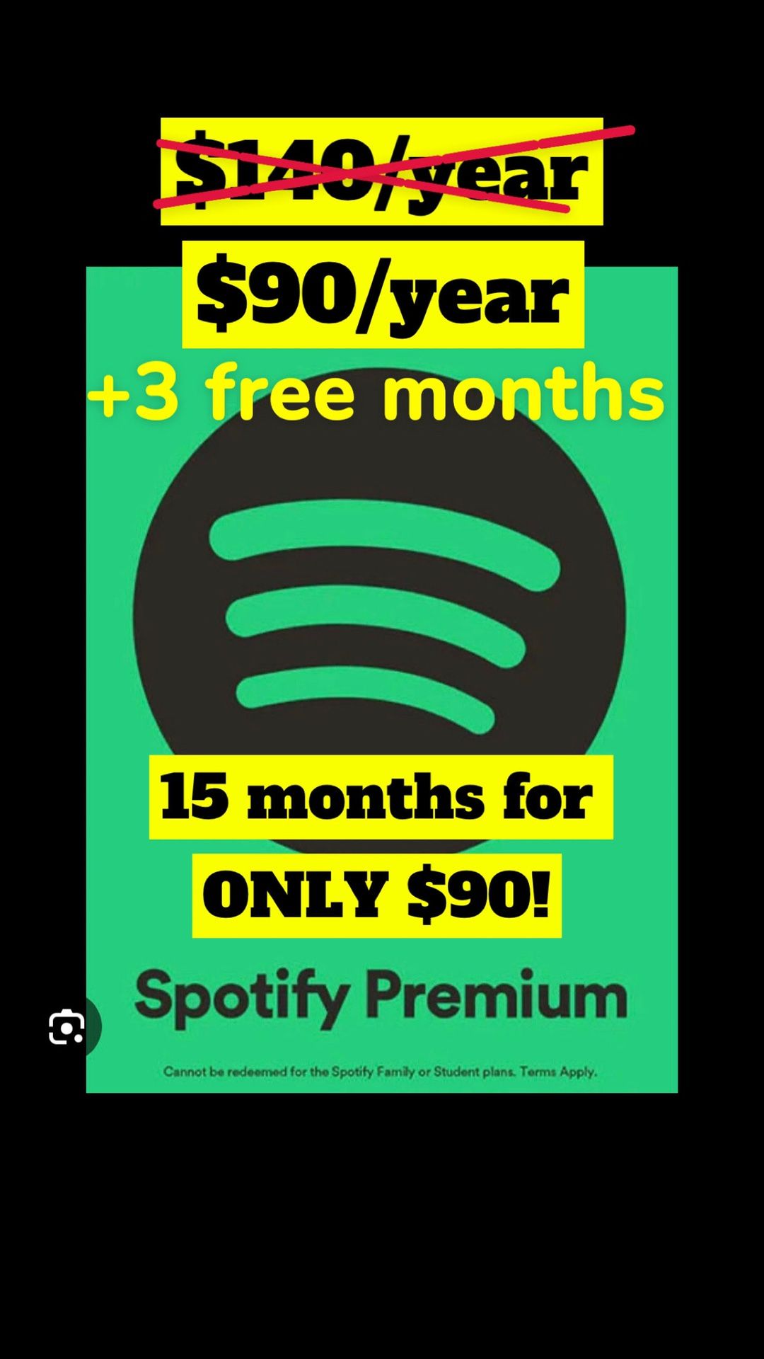 Sp0t1fy Premium 15 Mo.sub For Cheap 