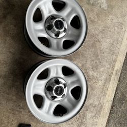 Pair (2)15X7 Jeep Cherokee Steel Wheels 