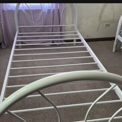 White Twin Bed
