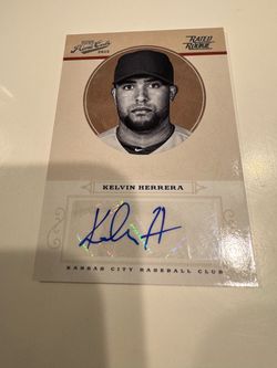 2012 Playoff Prime Cuts Kelvin Herrera Rated Rookie Auto