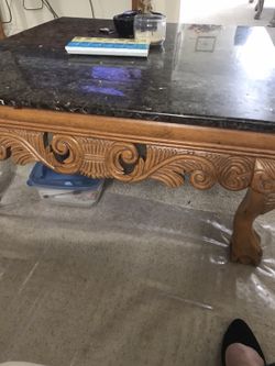 Four piece coffee and tables sofa tables