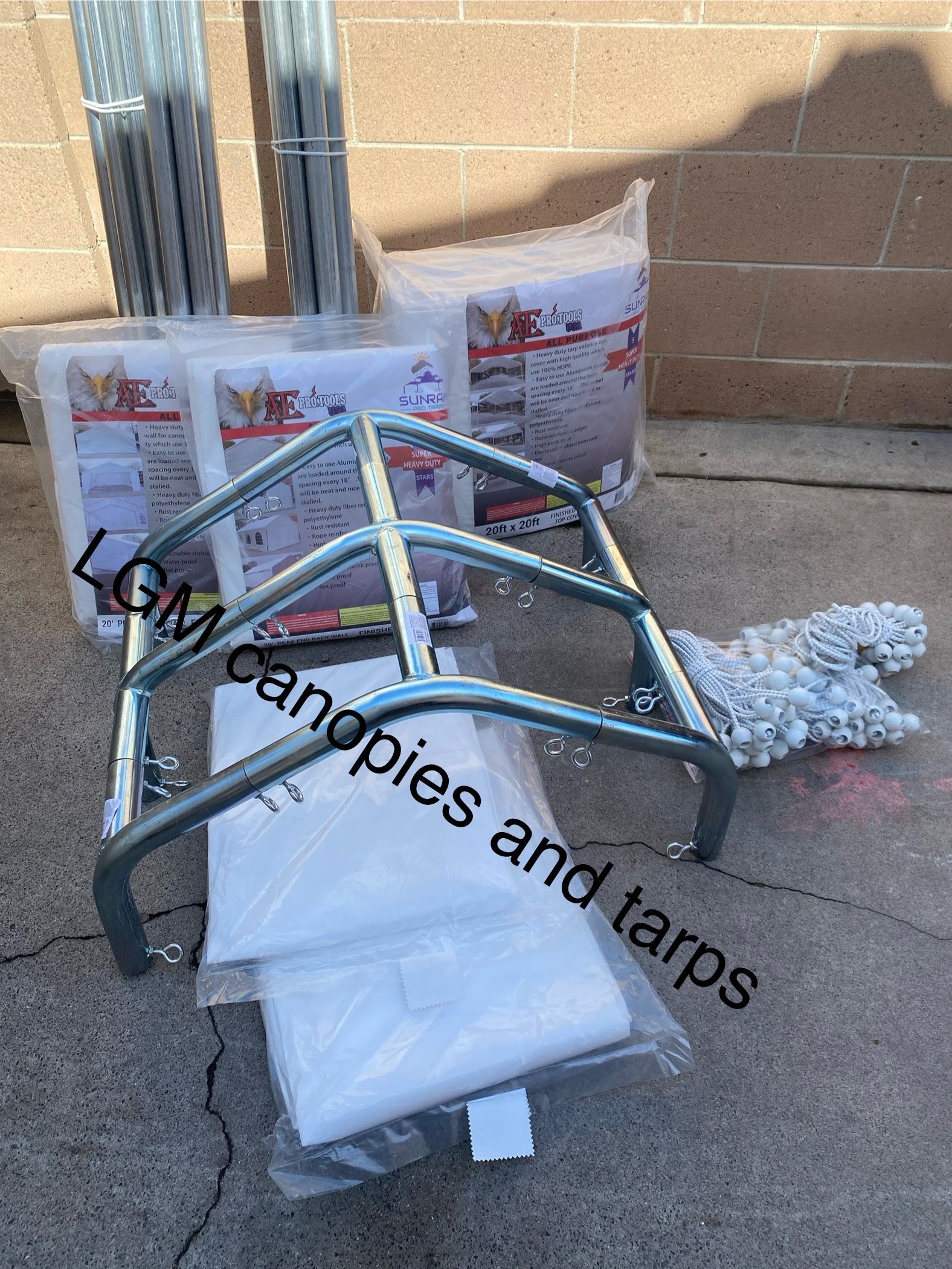 20x20’ Canopy Fully Enclosed With All 4 Walls, New Heavy Duty Carpa De Venta 20x20’ Toda Cerrada 