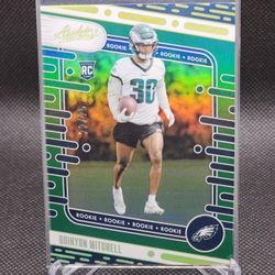 2024 Panini Absolute Quinyon Mitchell RC /25 Green Spectrum Color Match Eagles