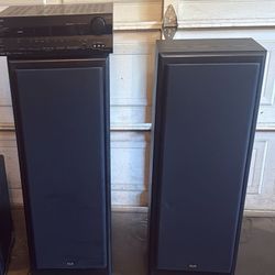 Onkyo receiver and KLH audio system pair