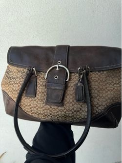 Brown vintage coach purse