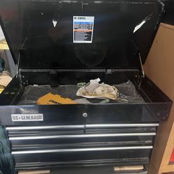 TOOL BOX   With Tools US General Pro 4 Drawers And Top Compartment 