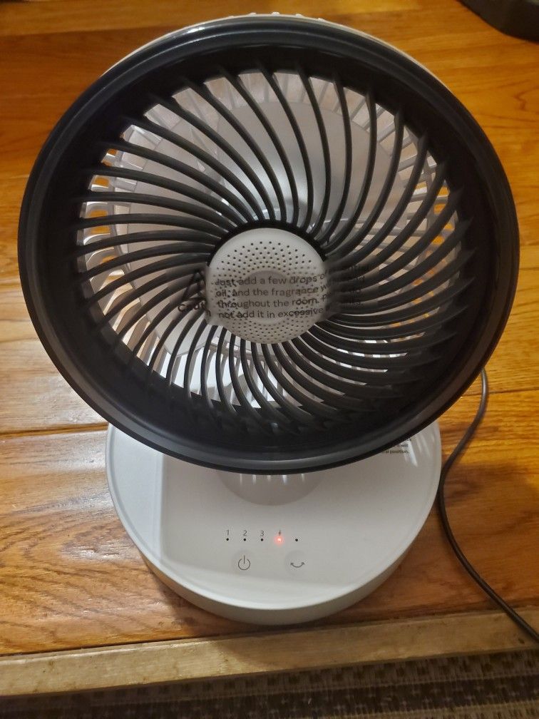 7.6-Inch Air Circulating Fan,Portable Wall-Mounted/Desktop Oscillating Fans,USB Rechargeable,4 Speed Settings Quiet Personal Cordless Fan for Home, Of