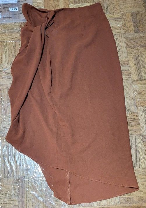Brown Wrap Skirt, size L (0293)