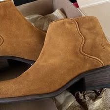 Bronze Frye Carson Piping Booties