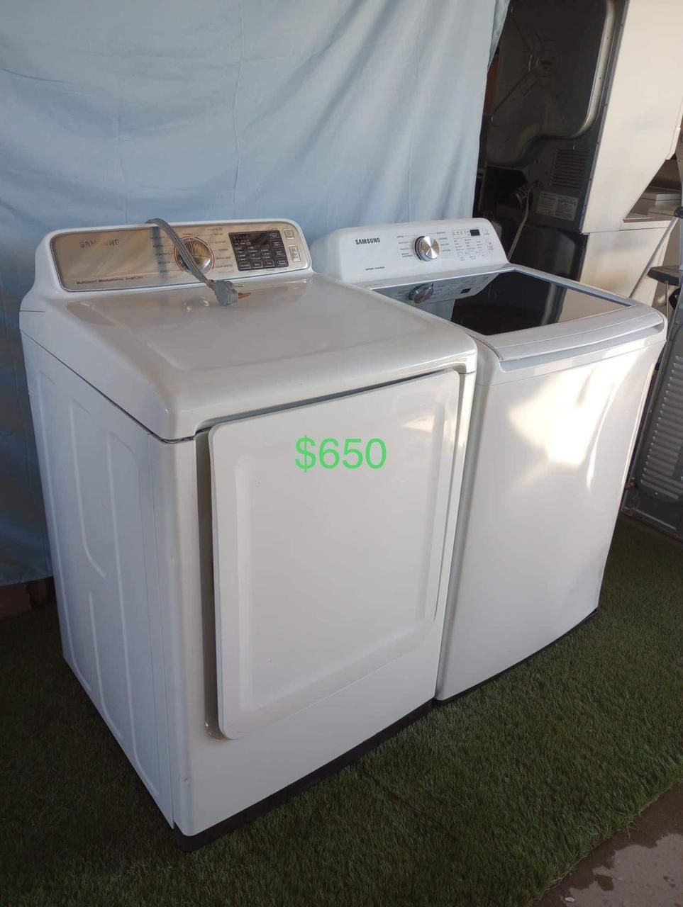 Beautiful Samsung Washer And Samsung Electric Dryer.