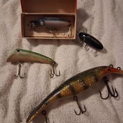 Vintage Wooden Fishing Lures