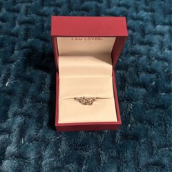 White Gold Promise Ring 