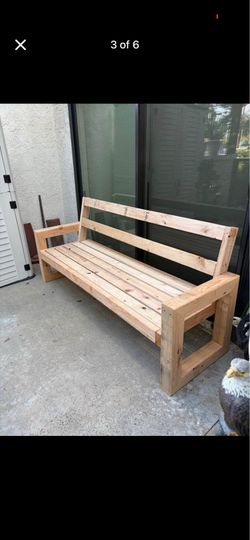 Handmade Solid Wood Outdoor Bench