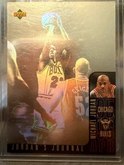 1996 Upper Deck holo Michael Jordan Upper Deck Jordan's Journal Card